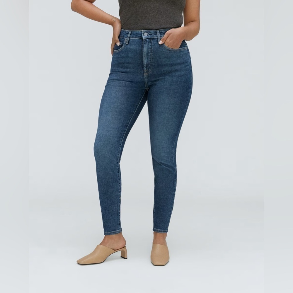 Everlane The Curvy Way-High Skinny Jean in Authentic Blue 28.75" Inseam